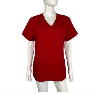 SB Scrubs Women’s Classic Red Scrubs Top